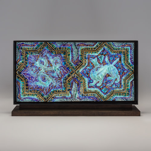 Dragon Panel No. 1, Blue Forest Series